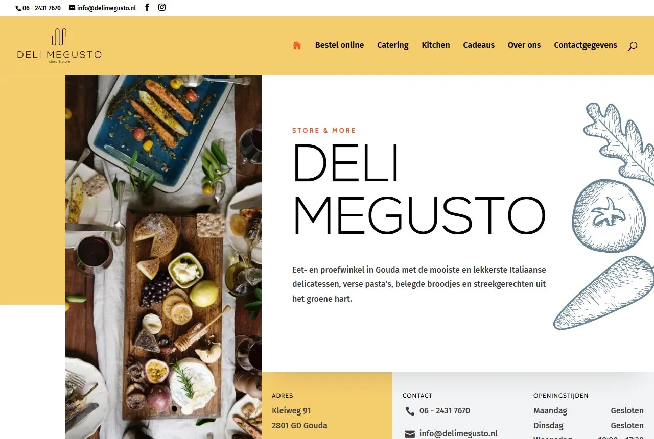 Hun oude site: Deli MeGusto